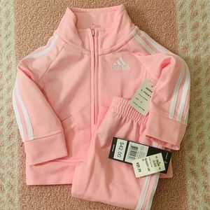 Pink Baby Adidas Track Suit